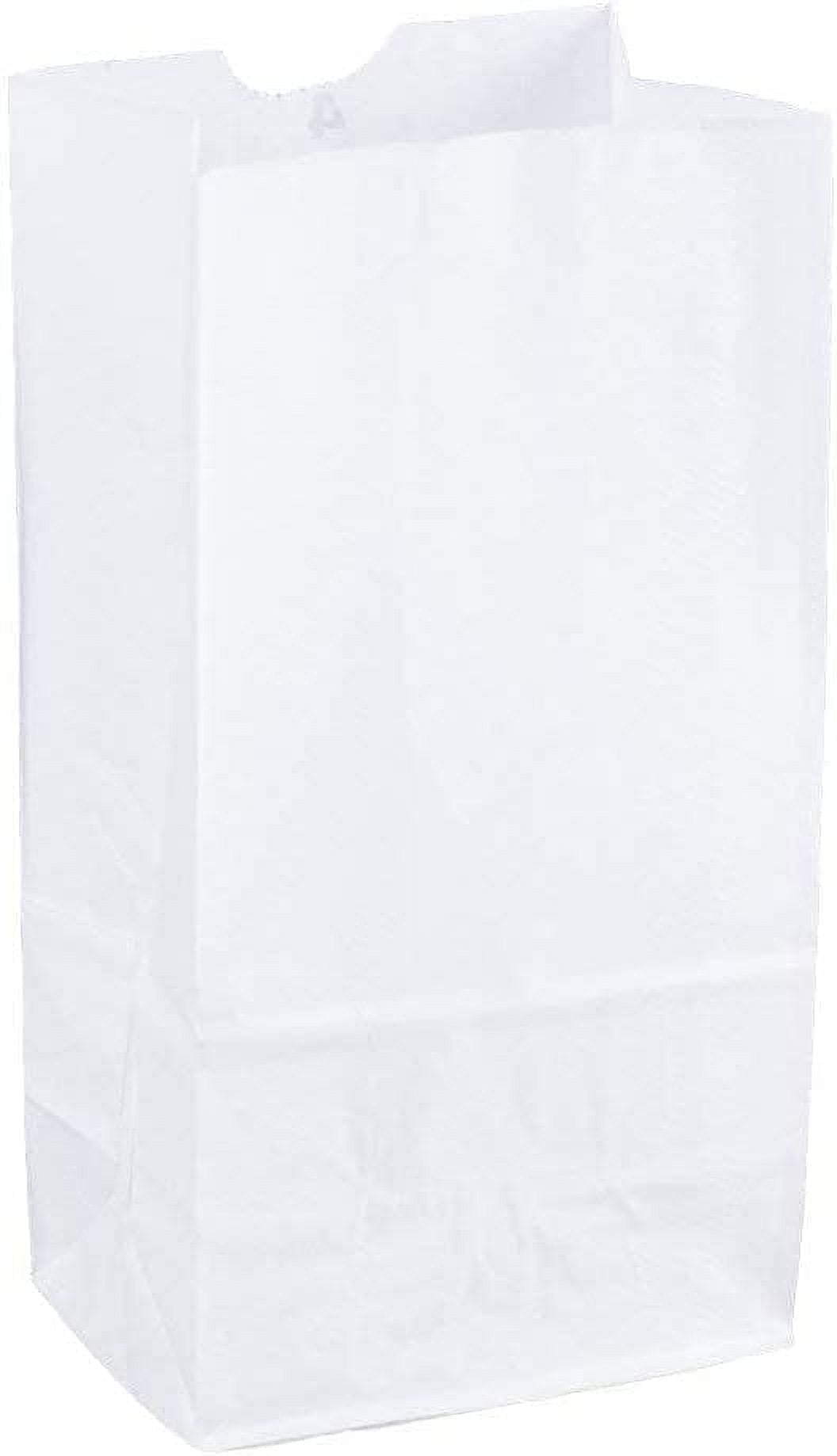 2lb White Paper Bags-Pack of 500ct