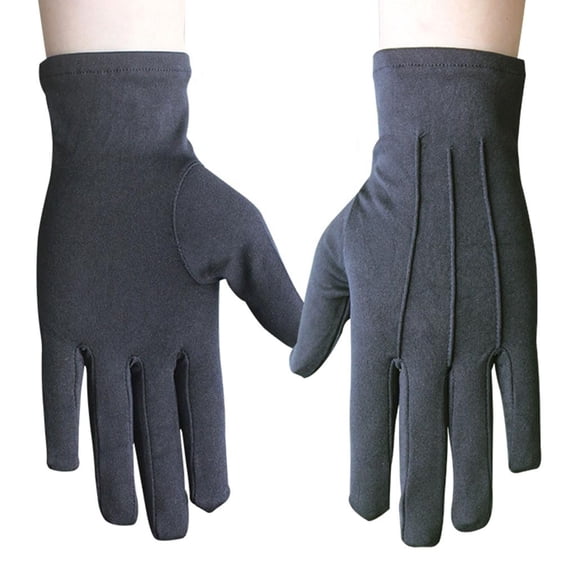 2lot Fingerprint Frees Gloves Elegant Solid Color Gloves Jewelry Handling Glove