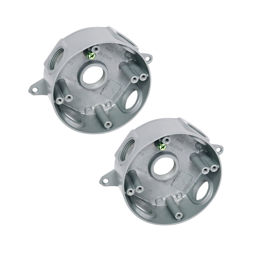 2lots ABS Restros Junctions Box 5 Port Surfaces Mount Connector For Secure Multiple Device Circuit Systems