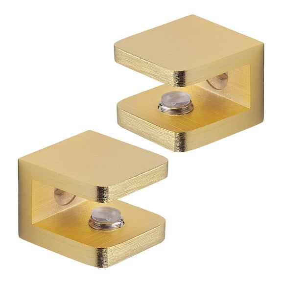 2lots Copper Shelf Brackets Glass Panel Stabilizers Cabinet Organizers