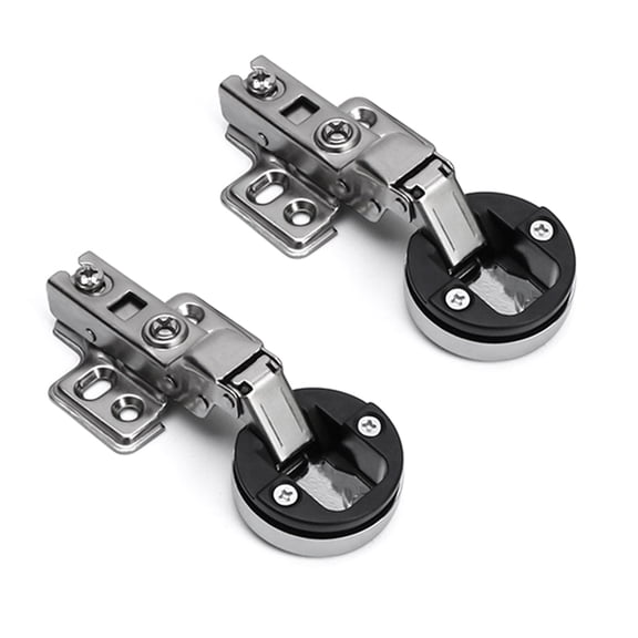 2lots Double Hydraulic Hinges For Glass Cabinet Door Smooth Quiet Closures Rusts Proof Steels Secure Mounting