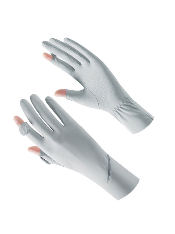 2lots Drying Gloves Sunscreen Split Finger Mittens Sun Gloves for Outdoor Use