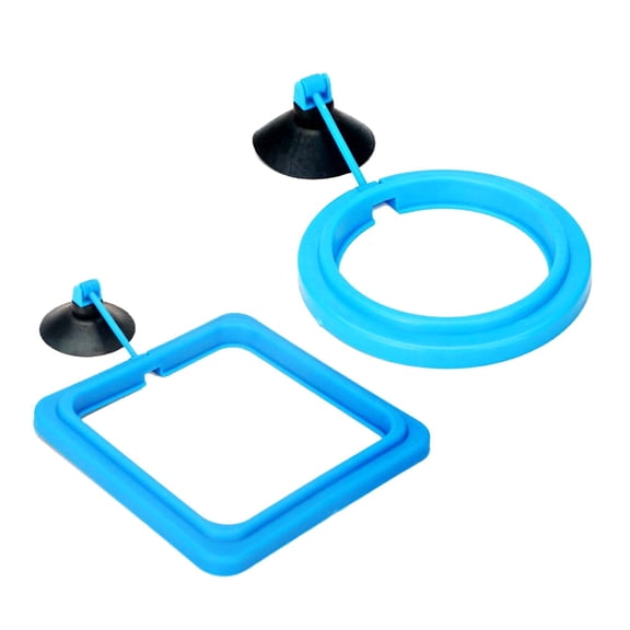 2lots Durability Silicones Feeding Frames Practical Round Floating for Various Aquariums Shape