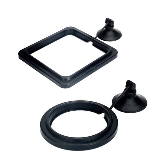 2lots Durability Silicones Feeding Frames Practical Round Floating for Various Aquariums Shape