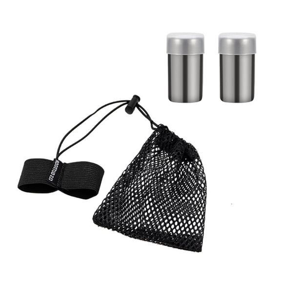 2lots Kitchens Camping Storage Spices Container Stainless Seasoning Bottles