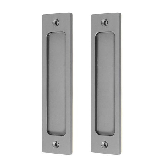 2lots Square Zincs Door Pulls Profile Cabinet Handle Easy Grip for Kitchen Bathroom Renovation