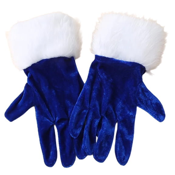 2lots Stylish Velvets Mittens with Embroidered Elegant Performances Gloves for Holiday Gatherings and Stage Shows