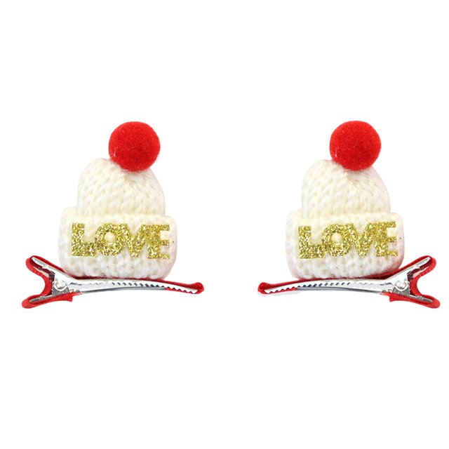 2lots Unique Christmas Hair Clip Light weight Santa Hairpin Festival