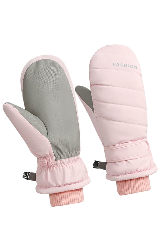 2lots Warm Snow Gloves Fleece Lined Skiing Mittens Protective Hand Gear for Snow Environment