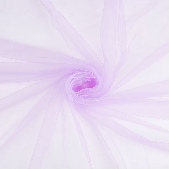 2m/2.2 Yards Lilac Tulle Fabrics 1.6m Wide Chiffon Sheer Crepe Fabric Gauze Mesh Bolt Net Chinlon Tulle for Gift Wrapping DIY Sewing Crafts Wedding