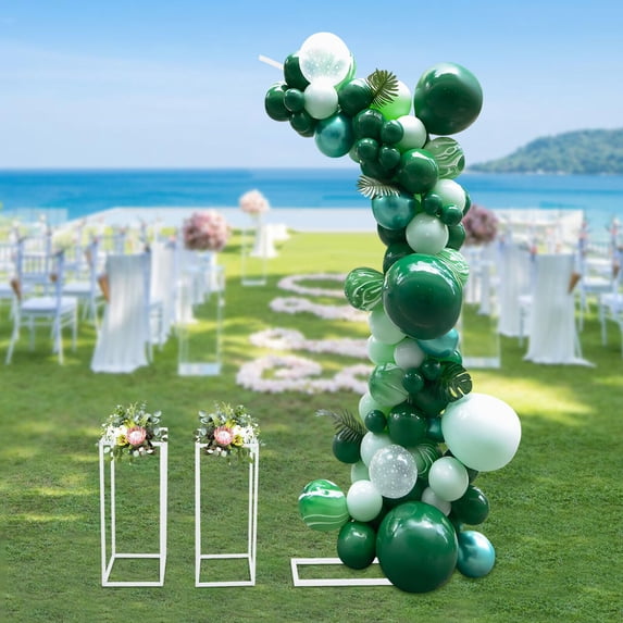 2m/6.56ft Arched Stand Height,Free Standing Metal Wedding Flower Stand