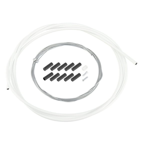 2m Bicycle Shifter Cable Housing Derailleur Cable Hose Kit for Bike White Universal Shifter Cable Housing Replacement