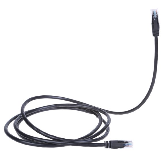 2m Black Ethernet Cable Fast & Internet Connection Flat CAT6 Cable Speed 2m Internet Cable for Home