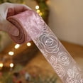 thumbnail image 1 of 2m Christmas Pink Ribbon Gold Xmas Tree Pattern Navidad Padent for DIY Handmade Bow Natale New Year Gift Packing Craft Supplies, 1 of 9