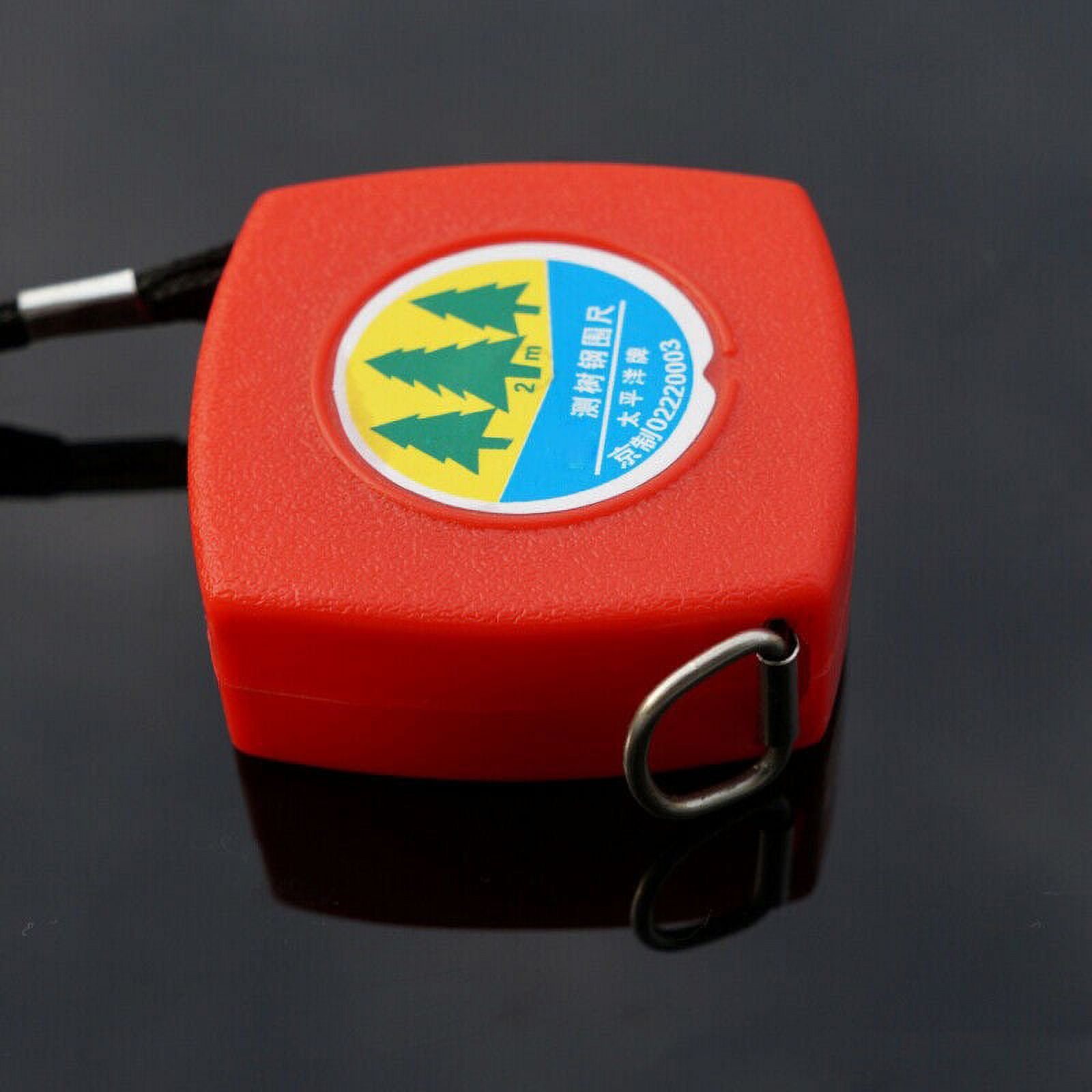 2m Mini Practical Red Retractable Metric Measuring Diameter Tape