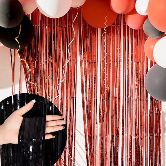 2m Rain Curtain for Birthday Wedding Party Decorations Fringe Light Drops Hanging Wall Background Event Photo Booth