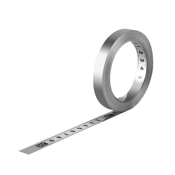 2m Self-Adhesive Steel Metric Scale Ruler, Precision Measuring Tape for Woodworking Benches, Saws, and DIY Projects