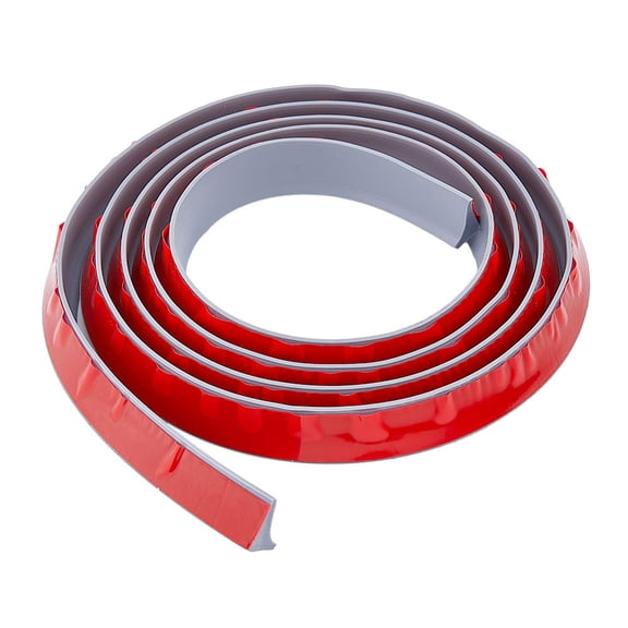 2m TPE Collapsible Shower Threshold Water Dam Self Adhesive Waterproof Barrier for Bathroom and Kitchen Silver 19.5x3~12mm