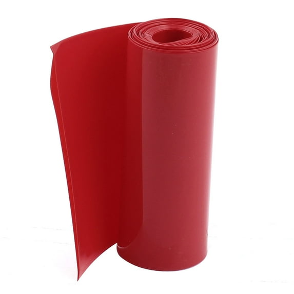 2Meters 85mm Width Heat Shrink Wrap Tube Red for 18650 Battery Pack