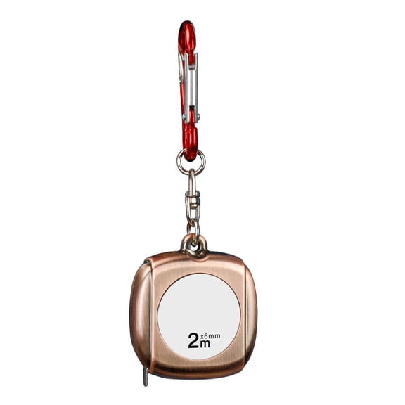 2meter(6.5ft) Tape Measure Steel Flexible Measuring Tape Keychain Locking Waterproof Metric Ruler
