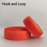 2meters Sew on Hook and Loop Colour 20mm Non-Adhesive Fabric Fastener Interlocking Tape Nylon Strips Sticky DIY Craft Supply (20mm orange,2meter)