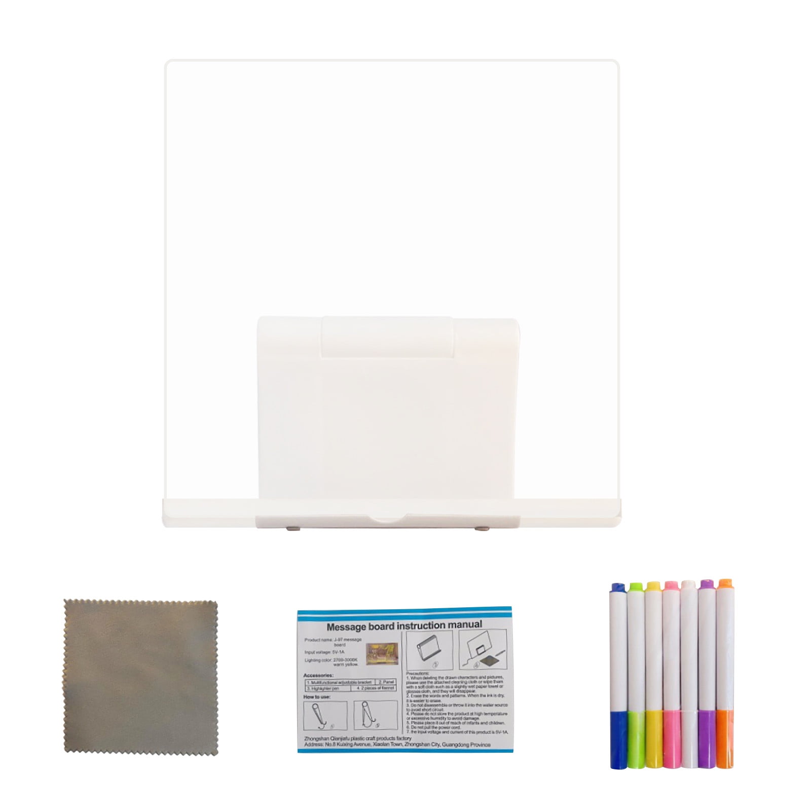 2ml LED Light Up Drawing Board Glow Doodle Note Pad Acrylic Panel With Soft Eye For Craft Stationery Art Design