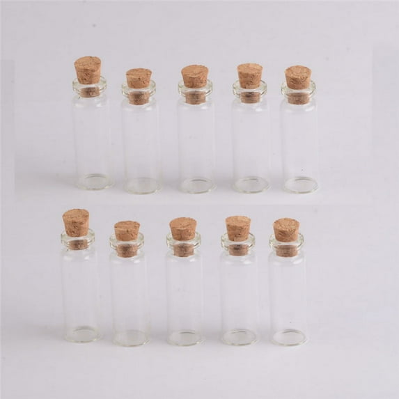 2ml Transparent Glass Bottle with Cork Mini Bottle with Stopper for Party a Birthday Present Wedding Decoration 100pcs
