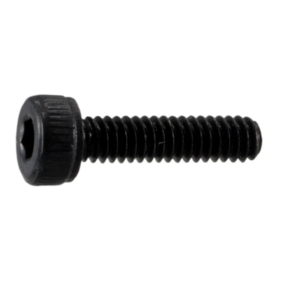 2mm-0.4 x 8mm Black Oxide Knurled Hex Socket Cap Screws (35 pcs.)