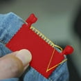thumbnail image 1 of 2mm 3mm 4mm 5mm Edge Stitch Lock Sewing Gauge Thumb Guide Ruler for Precise Hemming Quilting and Fabric Stitching Lightweight DIY Sewing Tool Kit Measuring Guide for Straight Stitching, 1 of 4