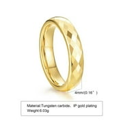 GWENDOGO 2mm/4mm/6mm/8mm Tungsten Carbide Bands Men Women's 5 Colors Plating Women's Ring