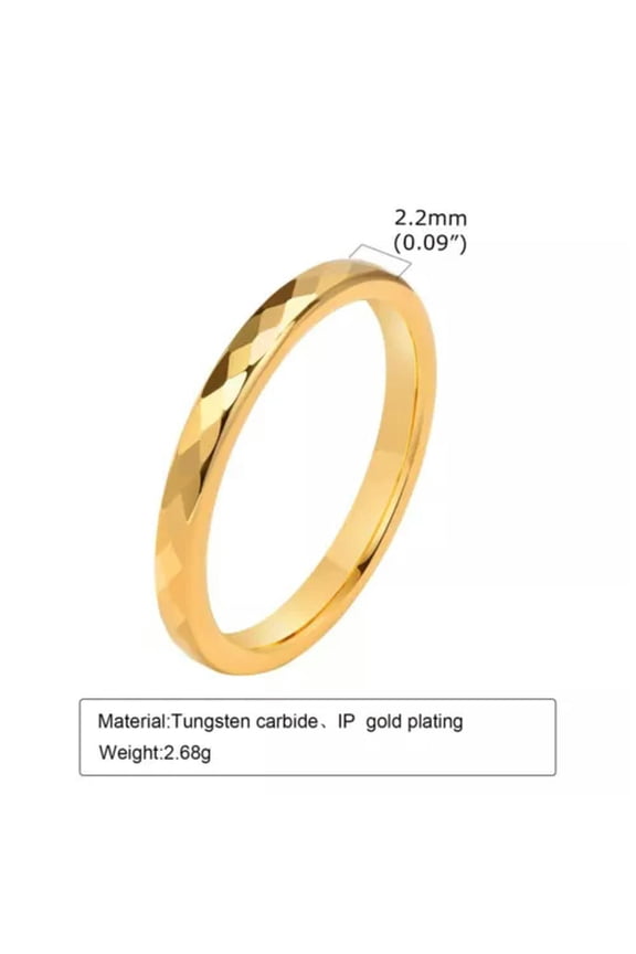 2mm/4mm/6mm/8mm Tungsten Carbide Bands Men Women's 5 Colors Plating Women's Ring