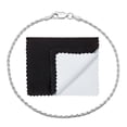 thumbnail image 1 of 2mm .925 Sterling Silver Diamond-Cut Twisted Rope Chain Bracelet, 9 inches + Gift Box, 1 of 7