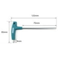 thumbnail image 1 of 2mm Allen Hex Key T Shaped Wrench Inner Six Angle Screwdriver, 1 of 7