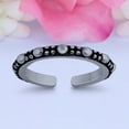 thumbnail image 1 of 2mm Bali Toe Band Ring 925 Sterling Silver Thin Adjustable Stylish Rings For Women, 1 of 5