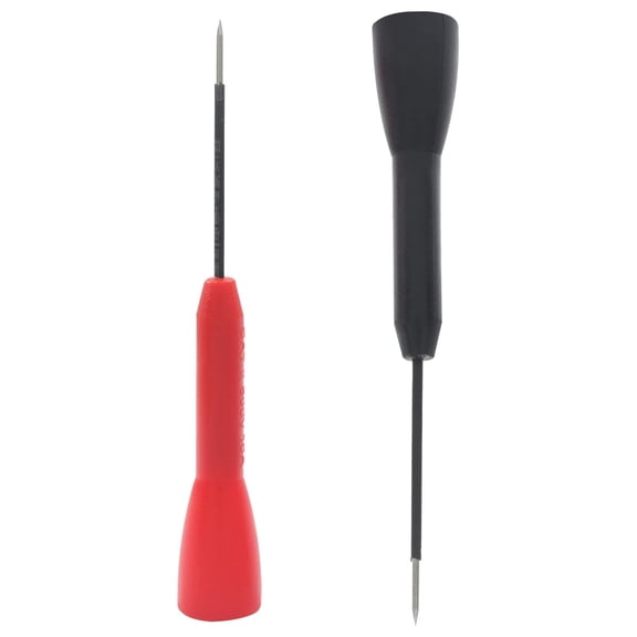 2mm Extended Needle Test Probes, 2 Pack Non-Destructive Insulation Wire Piercing Needles, 600V/10A Extra Thin Electrical Needle multimeter Probes for Leads tl71 tl75