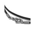 thumbnail image 1 of 2mm Genuine Black Leather Necklace Cord with Stainless Steel Clasps, 1 of 3