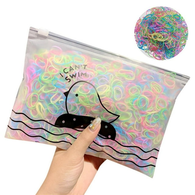 2mm Hair Ties Extra Thick Hair Elastics Tie Scrunchies for Hair Satin Hair Ties Curly Ponytail