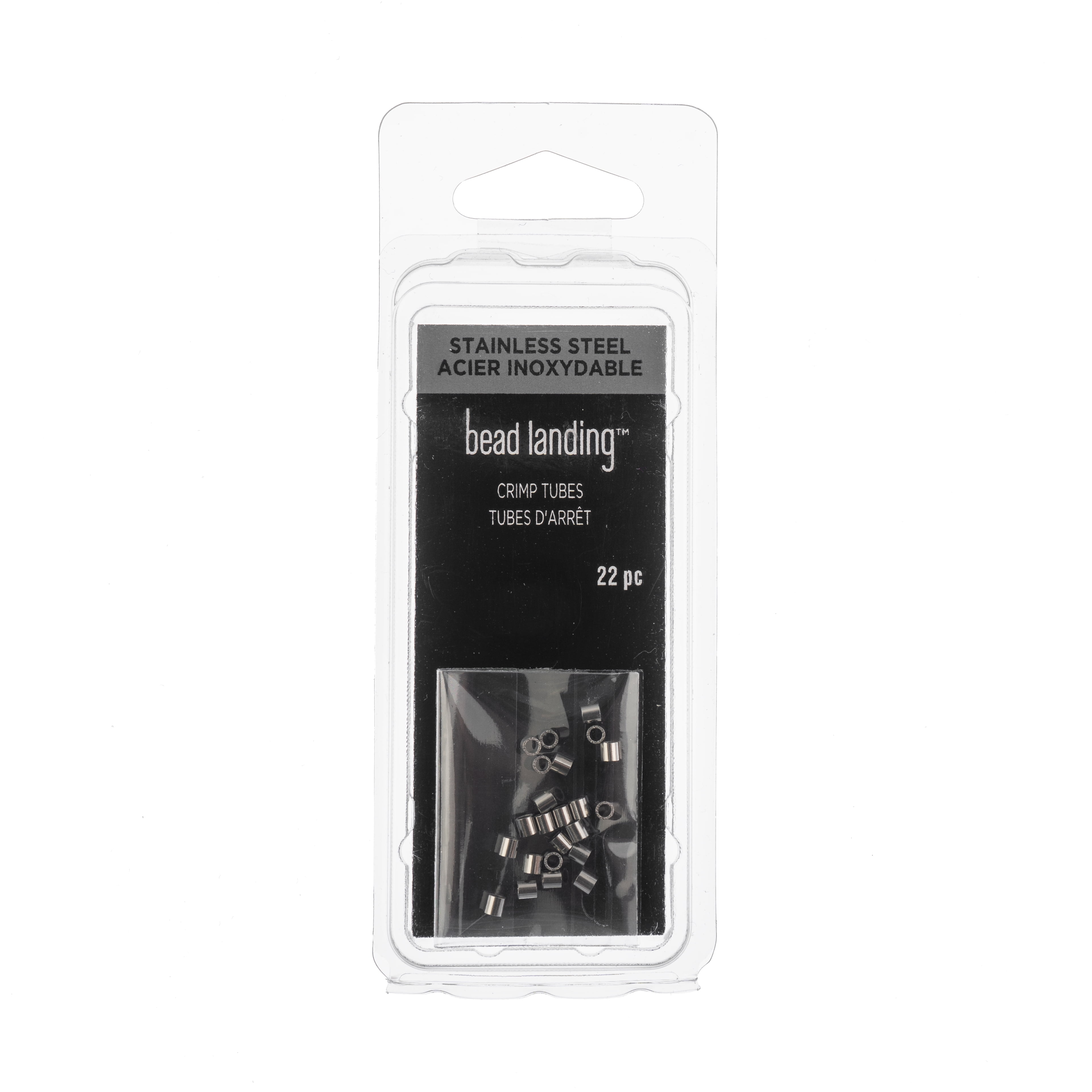2mm Metal Crimp Tubes by Bead Landing – Assorted Finish Jewelry Findings for Wire - Beads - Necklaces & Bracelets - 12 Pack