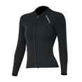 thumbnail image 1 of 2mm Neoprene Men Women Diving with Front Zipper Wetsuits Jacket Long Sleeves Wetsuit for Snorkeling Diving Surfing Swimming, 1 of 9