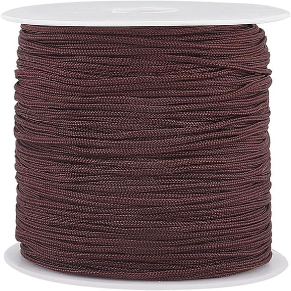 2mm Nylon Cord 100 Yards Wind Chime Cord Chinese Knotting Cord Lift Shade Cord Outdoor String for Macrame Wind Chime Blind Gardening Plant Brown