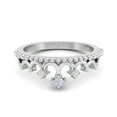 thumbnail image 1 of 2mm Round Natural Moonstone 925 Sterling Silver Women Valentines Day Gifts Crown Tiara Valentines Day Gifts Ring, 1 of 4