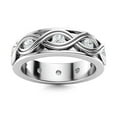 thumbnail image 1 of 2mm Round Shape Moissanite Diamond Women Wedding Ring Jewelry 925 Sterling Silver, 1 of 4
