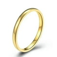 thumbnail image 1 of 2mm Silver/Gold/Rose Gold/Purple/Black 316L Stainless Steel Polished Bands Rings, 1 of 9