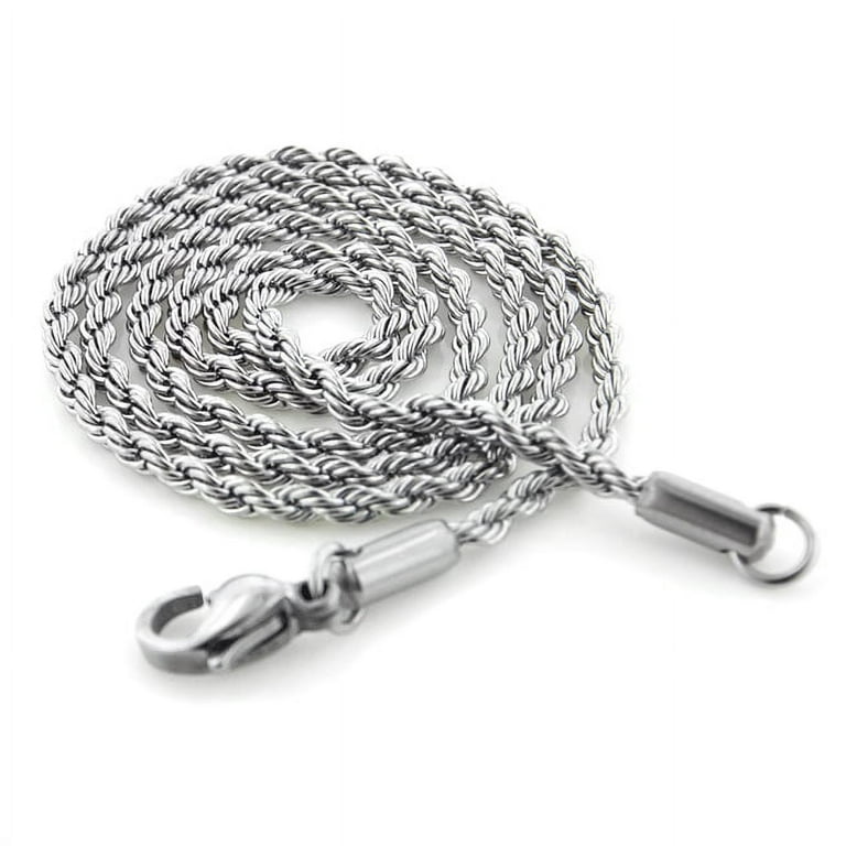 2mm Stainless Steel Rope Chain Necklace 18
