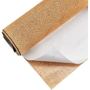 SUNNYCLUE Cork Bulletin Board Liner 2mm Thick Adhesive with 1 Roll Count Pack, Wooden Brown