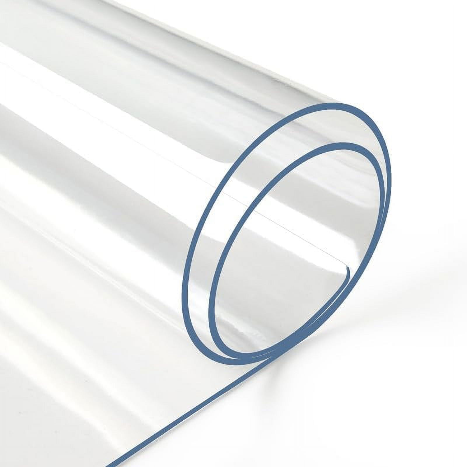 2mm Thick Clear Table Cover Protector 36 x 60 Inch, Plastic Table Cover ...