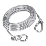 2mm Thick Plastic Coated Steel Wire Heavy Duty Cable Wire Rope Clothesline Laundry Rope Portable Windproof Clothes Ropes