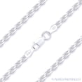 thumbnail image 1 of 2mm Twist-Rope Diamond-Cut Link Italian Chain Necklace in Solid .925 Sterling Silver, 1 of 2