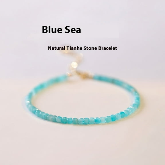 2mm Very Fine Natural Amazonite Elements Small Bracelet