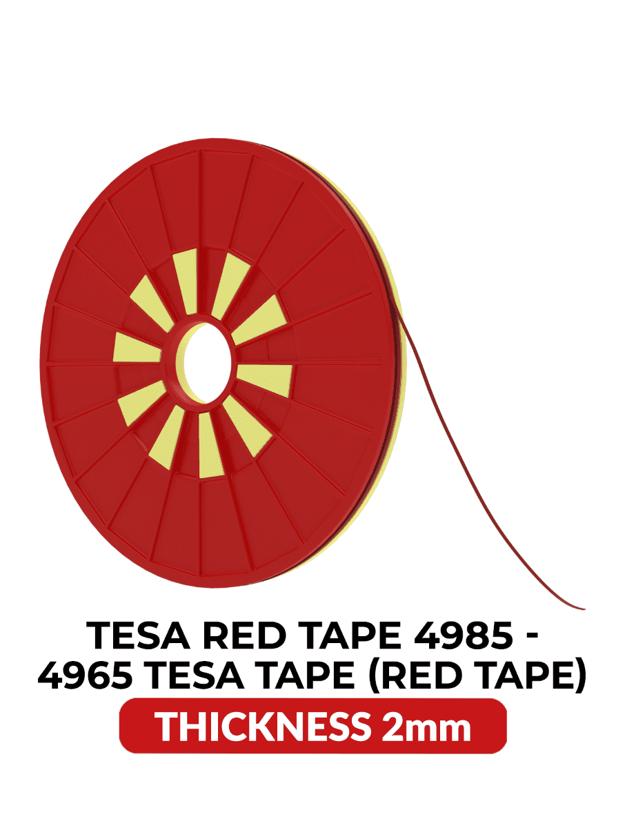 2mm Width 25M Length Double Sided Red Tape Adhesive For Phone LCD / Digitizer Repair